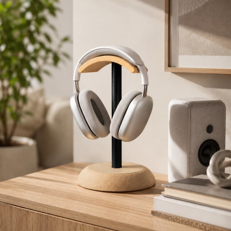 Suporte Para Headphone Fone de Ouvido 3D Organizador de Mesa Gamer e Escritório