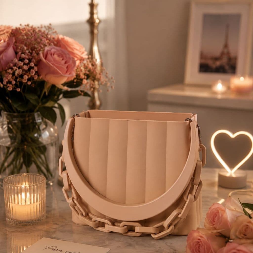 Bolsa Feminina em arte 3D Acessório moderno minimalista
