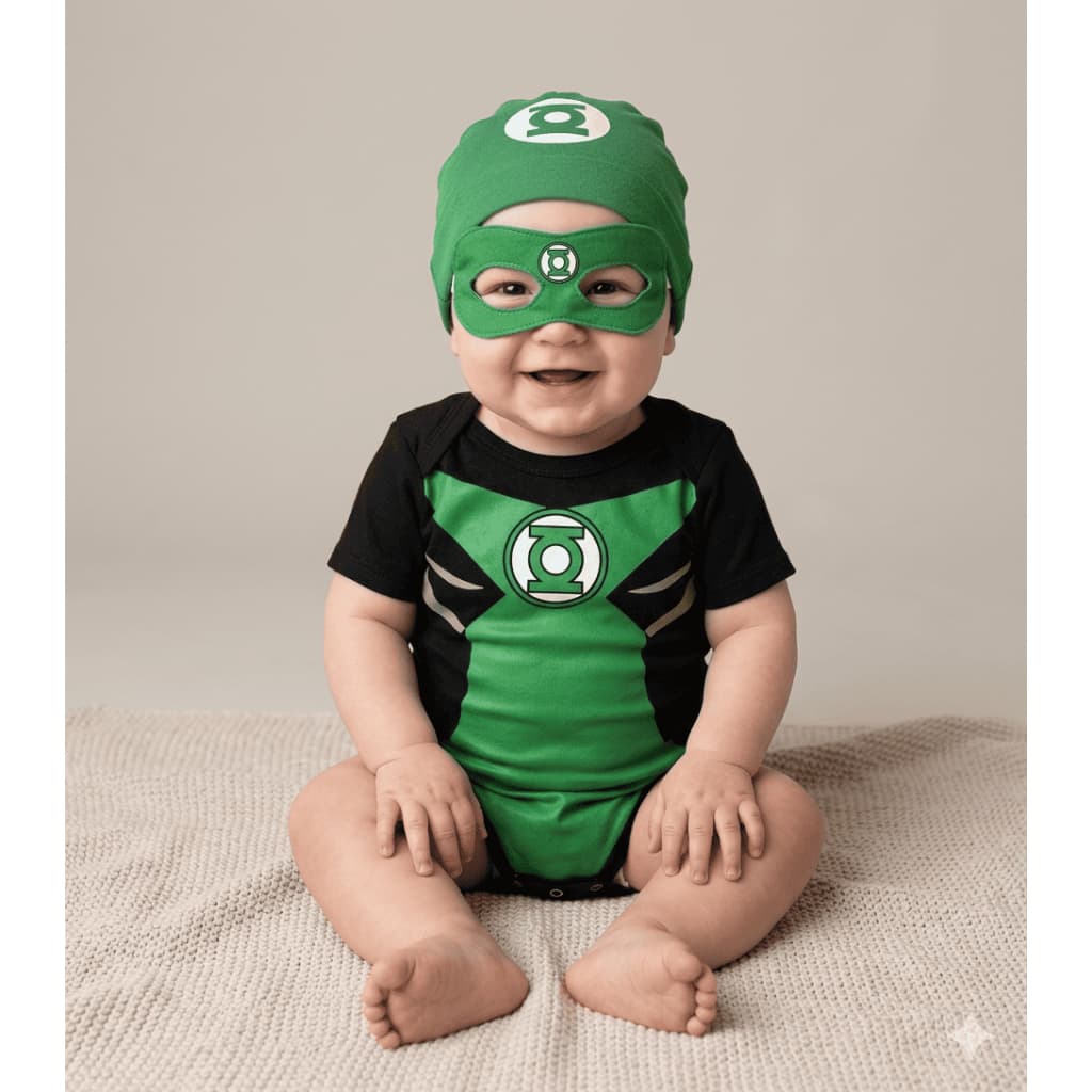Body Bebê Infantil Mêsversário Temático Lanterna Verde Super Confortável Promoção