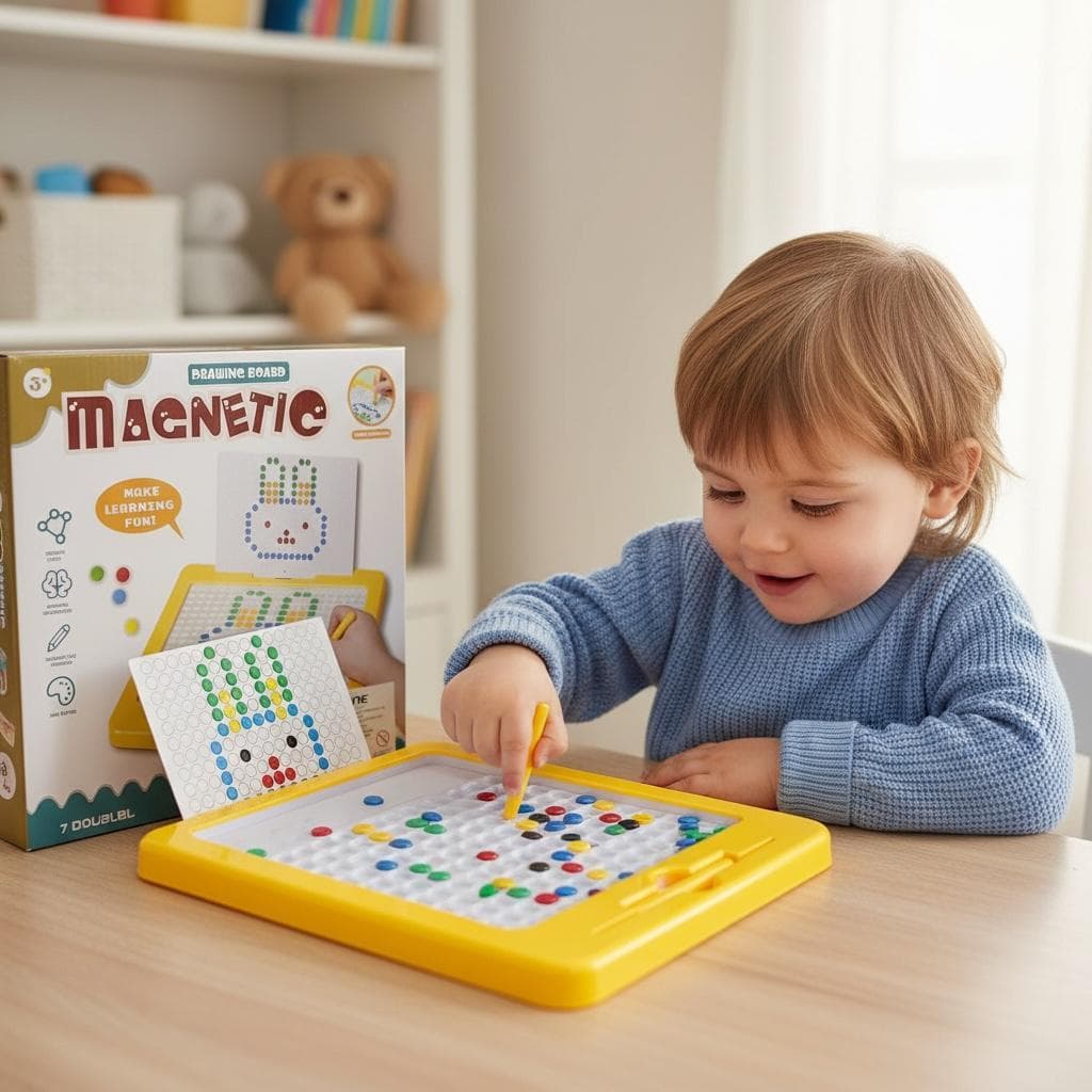 Prancheta  Magnética Infantil Educativo Autismo Divertida Um Brinquedo Que Ajuda  No Desenvolvimento