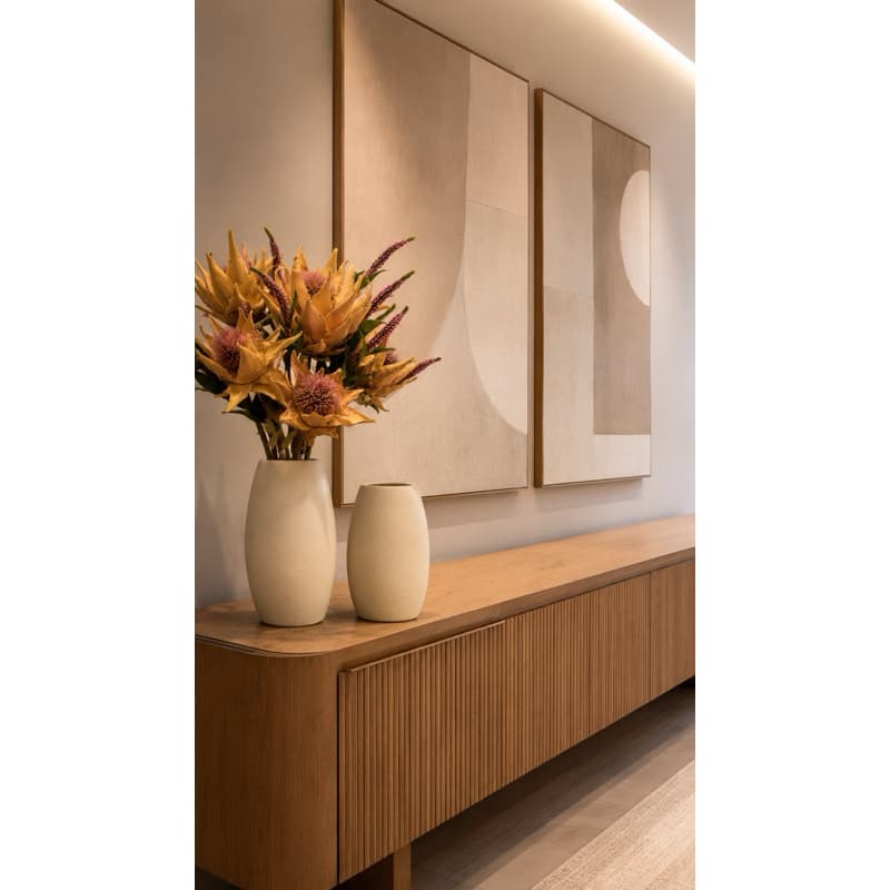Vasos decorativos offwhite em cerâmica decoração de sala Home decor