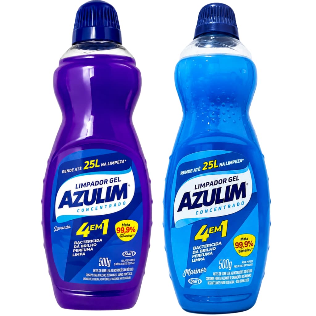 Limpador Concentrado Gel 4 em 1 (Rende até 25 Litros) Lavanda e Mariner 500ml Limpeza