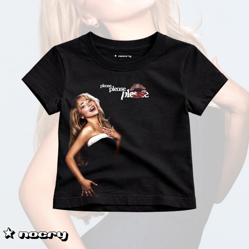 Baby Tee NOCRY VOID – "Please Please Please" | Pop Core Archive