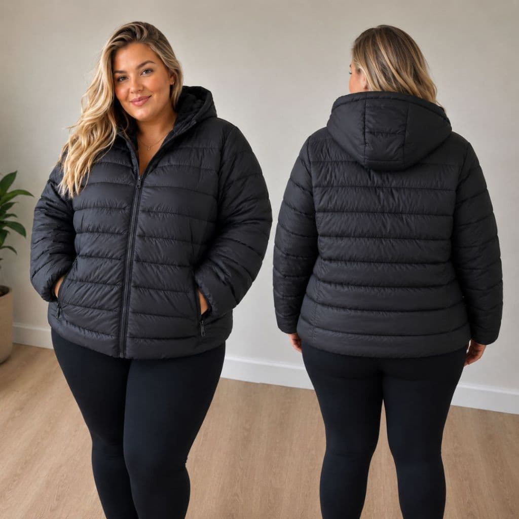 Casaco Feminino Impermeável Jaqueta Com Capuz  Plus Size Inverno
