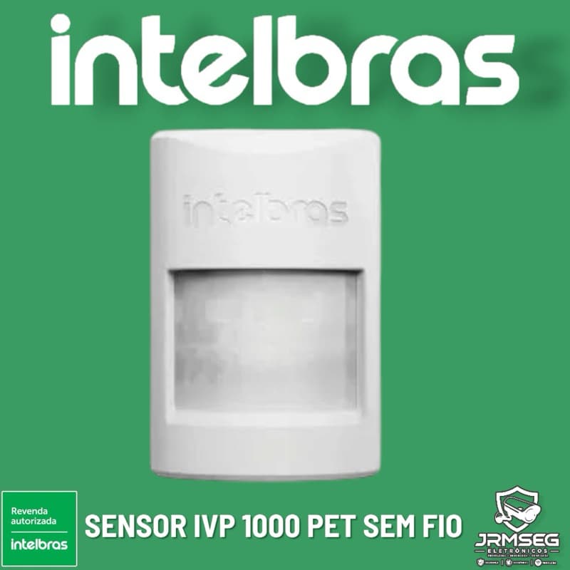 Sensor infravermelho sem fio IVP 1000 Pet SF Intelbras