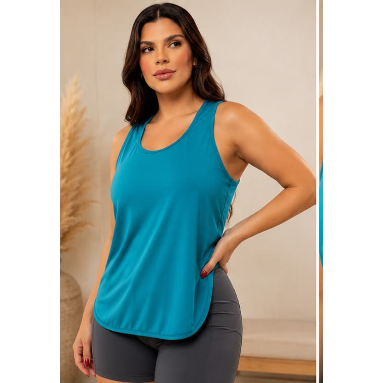 Regata Fitness Feminina Cavada Para Treino Universo Fitness 👑