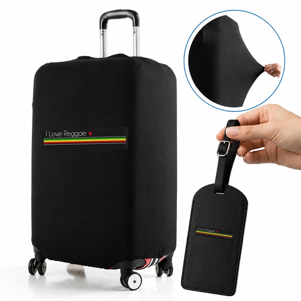 Capa De Mala 8 a 23KG P-M-G Personalizada "I Love" Protetor Bagagem Para Viagem Protetora Grande