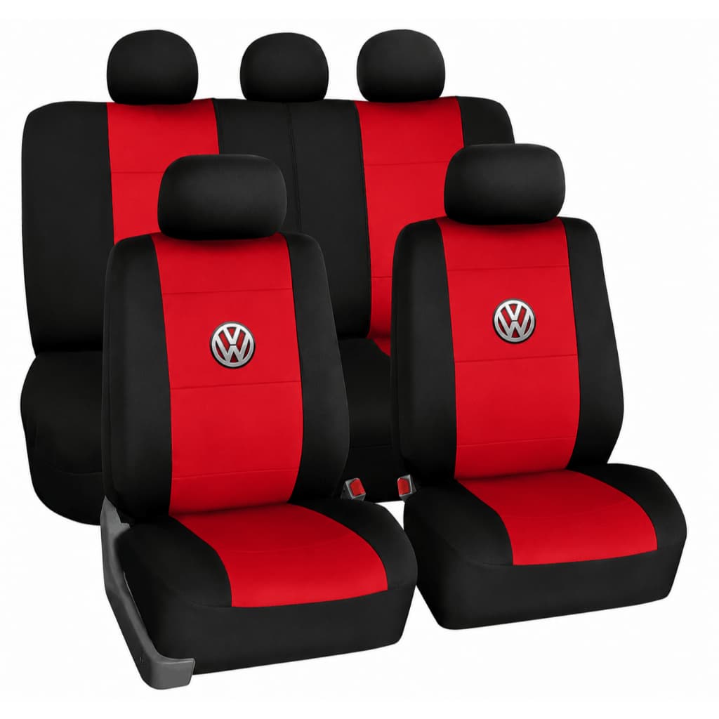 Capa Banco Carro Vermelha Couro Sintético VW Amarok Bora CrossFox SpaceFox