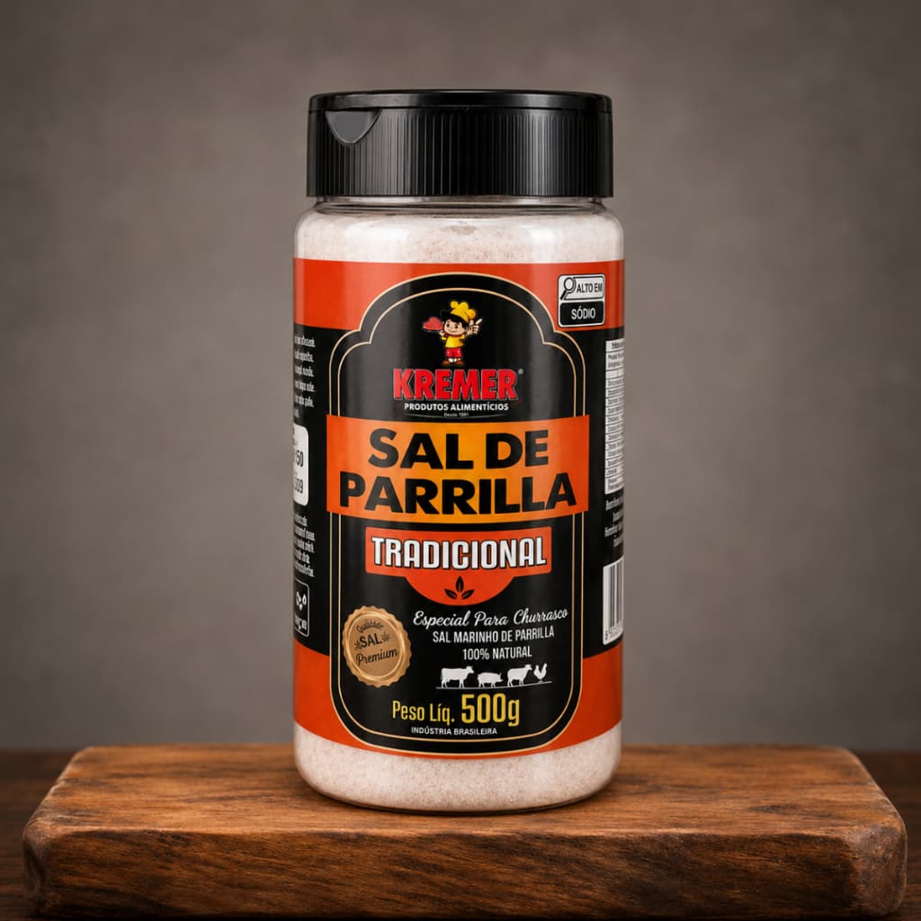 Sal Parrilla Kremer 500g Tempero Churrasco Tradicional