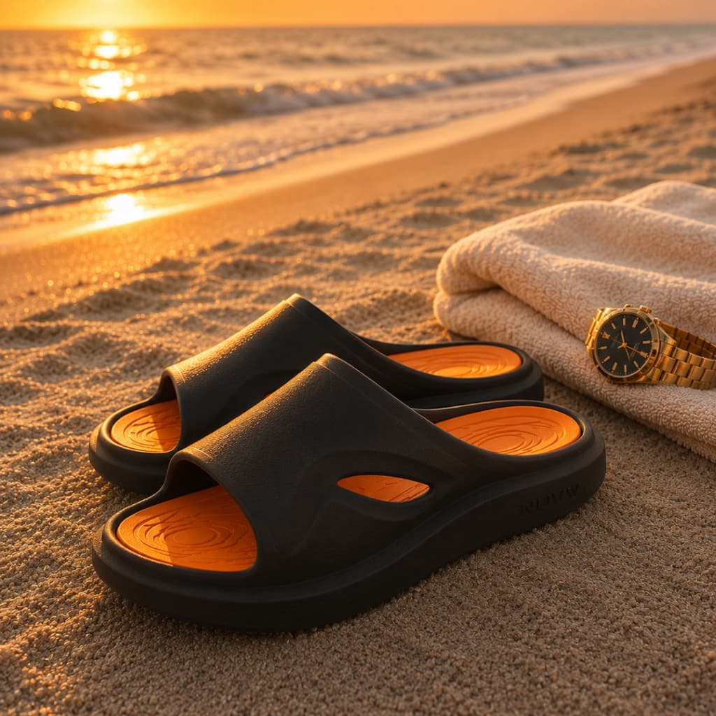 Chinelo Masculino Slide Cross Antiderrapante Anatomico Verao Praia Ar Livre Palmilha EVA