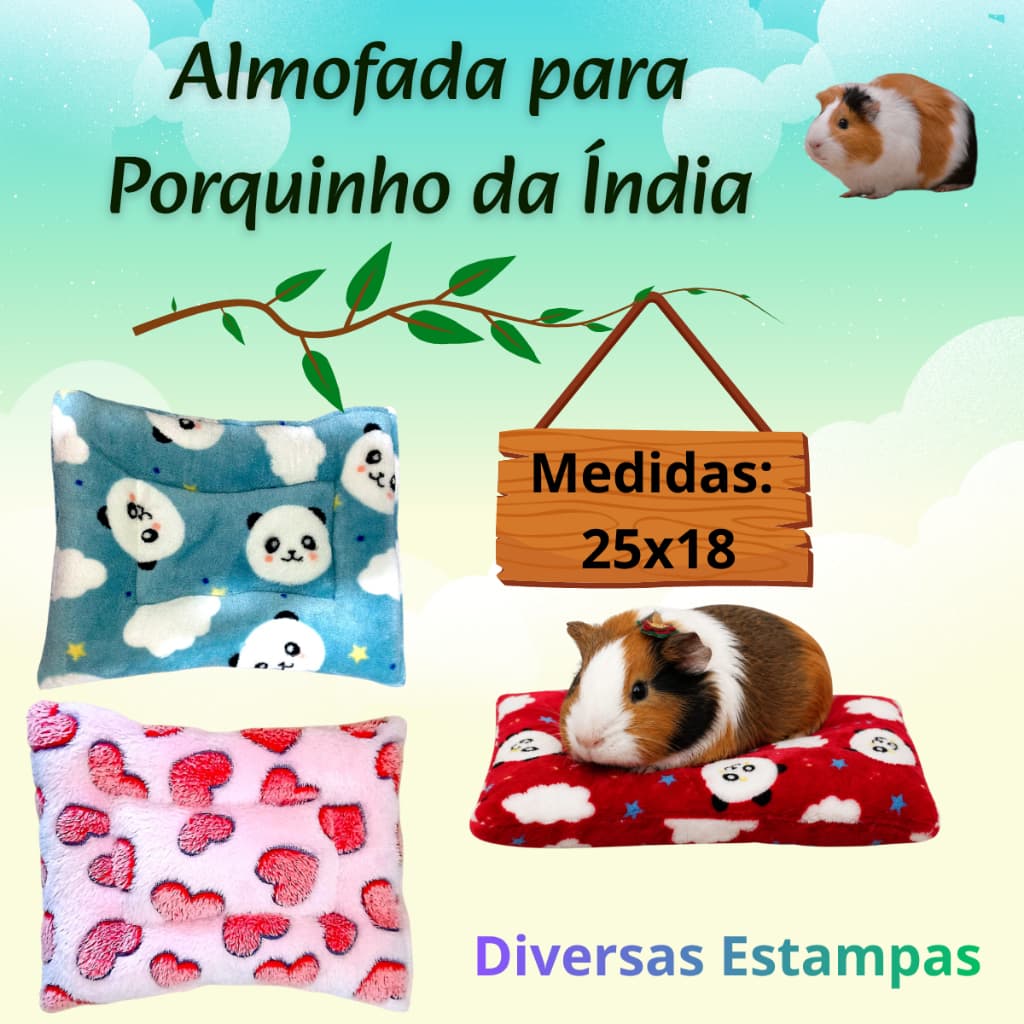 ALMOFADA, CAMINHA ROEDORES , PORQUINHO DA ÍNDIA,RATO TWISTER ,CHINCHILA