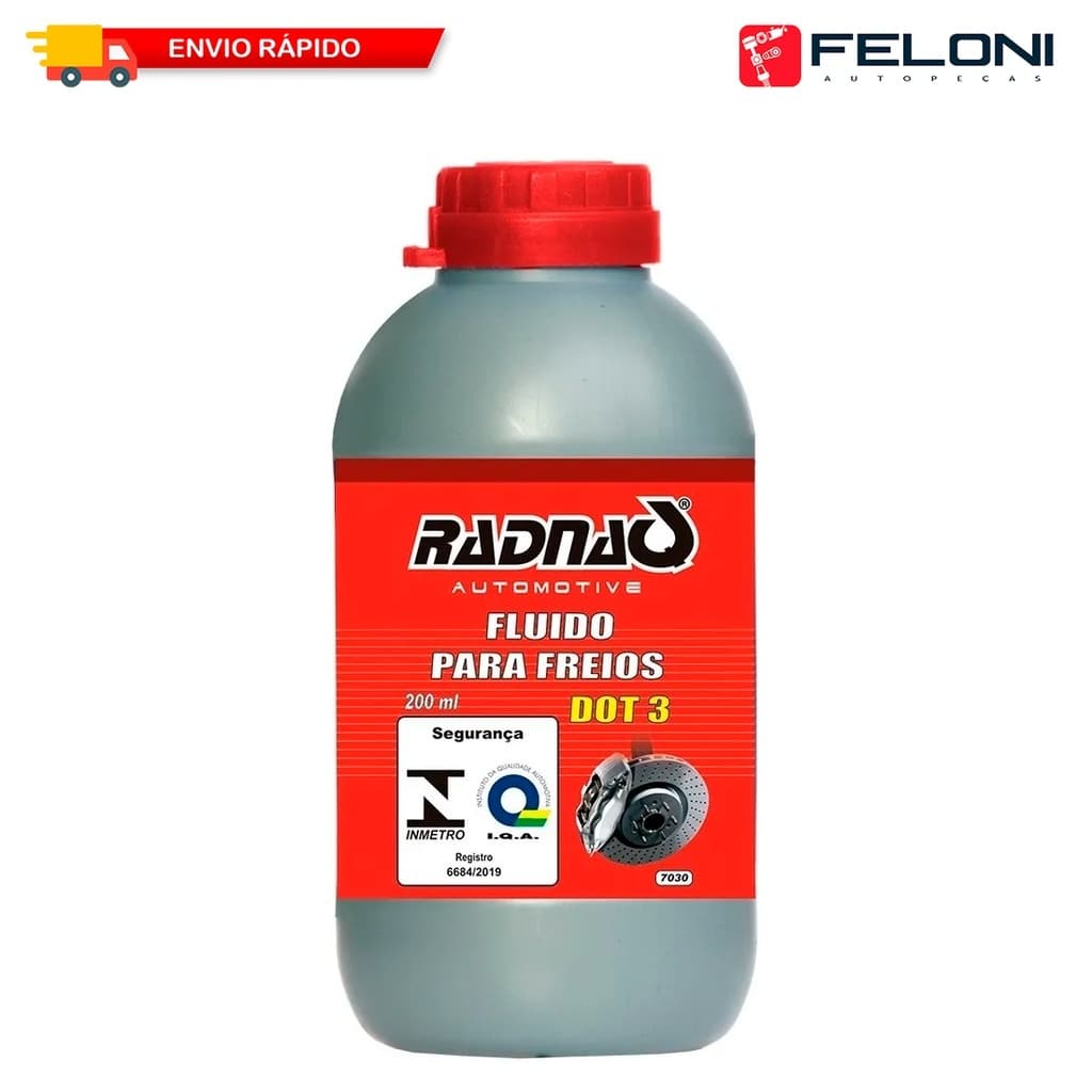 Fluido De Freio Radnaq Dot3 200ml