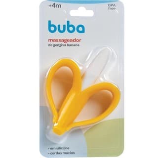Mordedor e Massageador de Gengiva em Silicone - Formato Banana BUBA