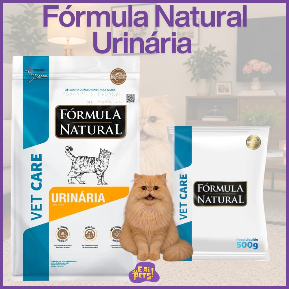 Ração 500g - Fórmula Natural Vet Care Urinária Gatos - Dissolve Estruvita