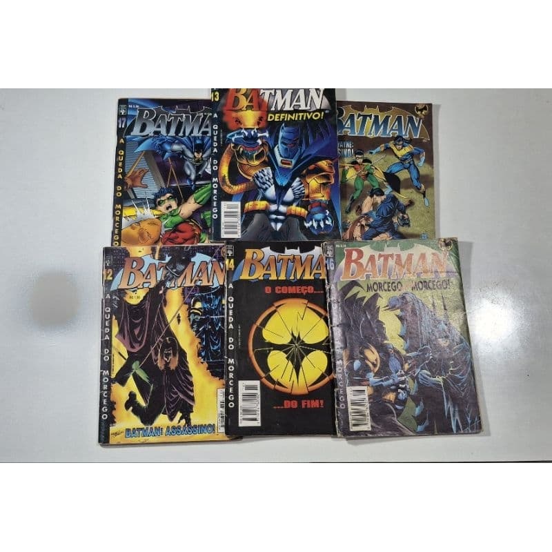 Lote com 3 Batman: Queda do Morcego Editora Abril Jovem