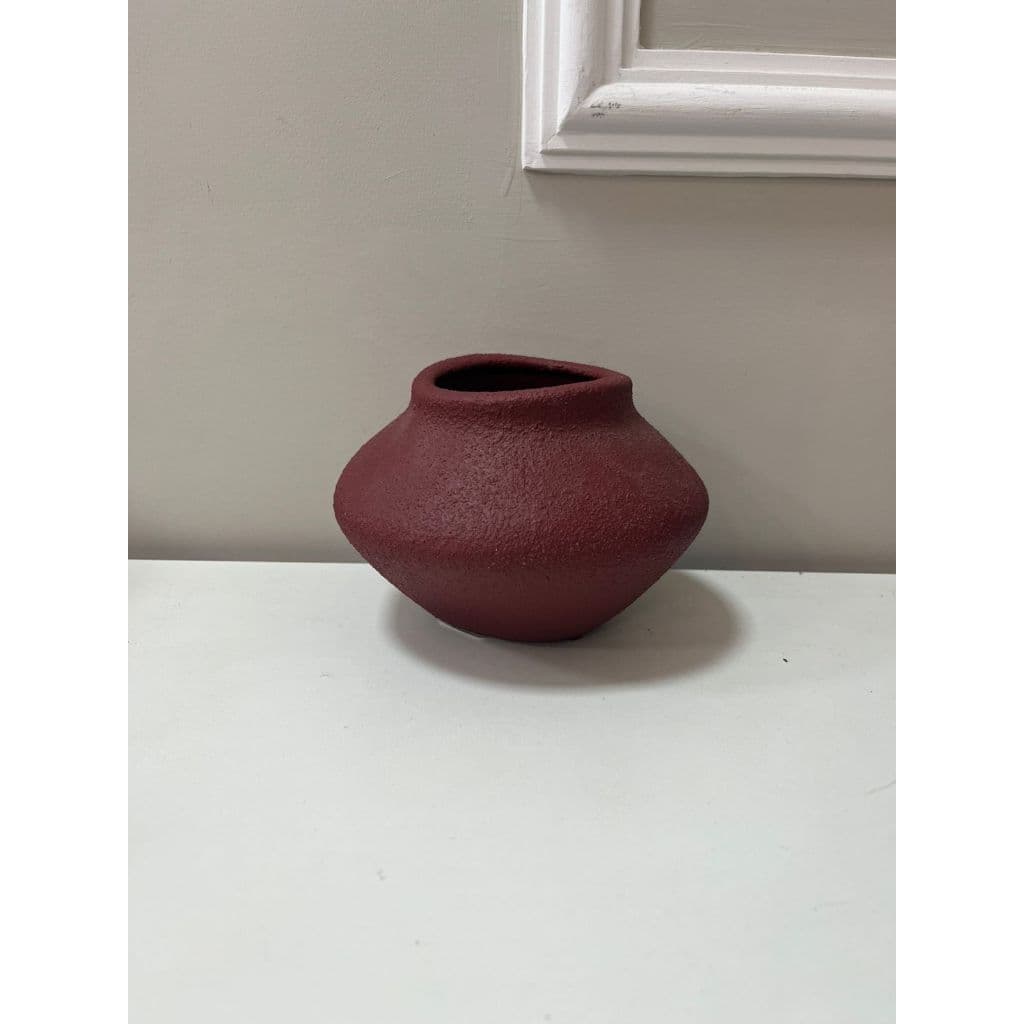 vaso molde P grana bordo texturizado