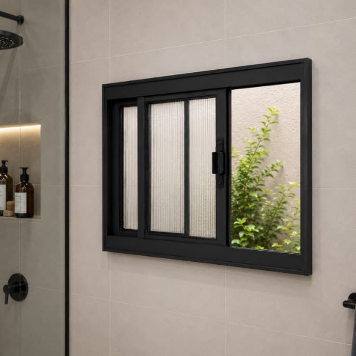 Janela Vitro Policarbonato e Aluminio 2 Folhas de Correr 40x60/60x60