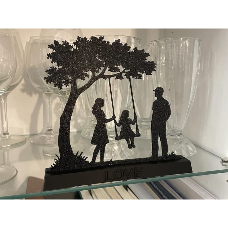 Decoração Família Mamãe Papai e Criança