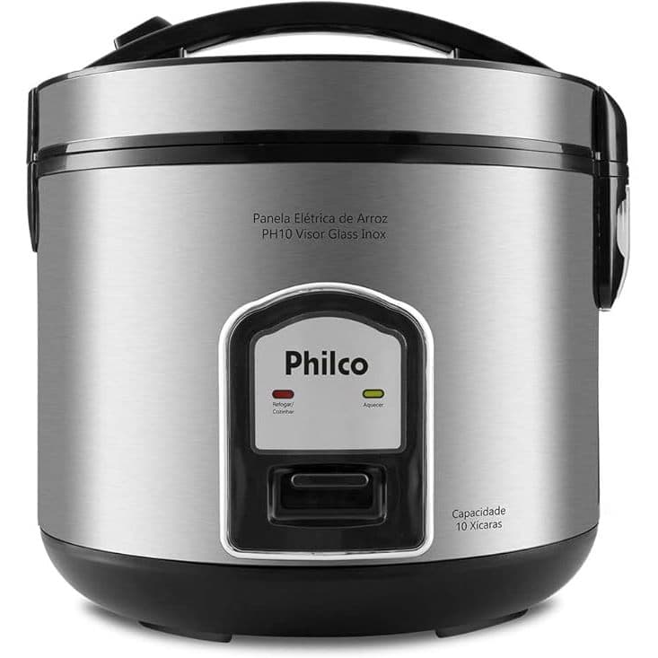 Panela de Arroz Elétrica, Philco, Inox PH10P - 220V