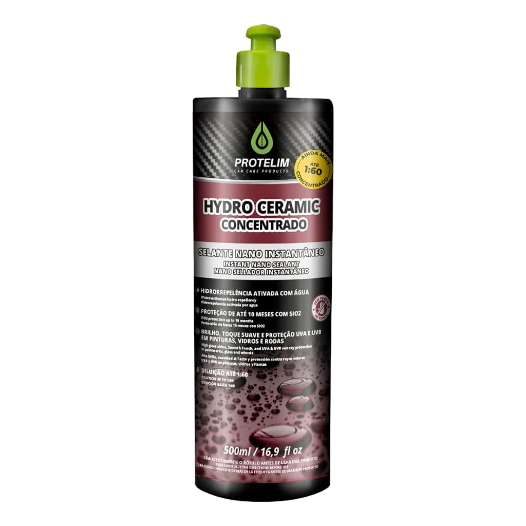 Hydro Ceramic Nano Brilho Protege Concentrado 500ml Protelim