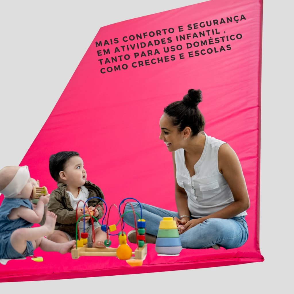 Colchonete Exercícios Impermeável 90x40 (2cm/3cm) | Academia escolas creches Treino, Alongamento