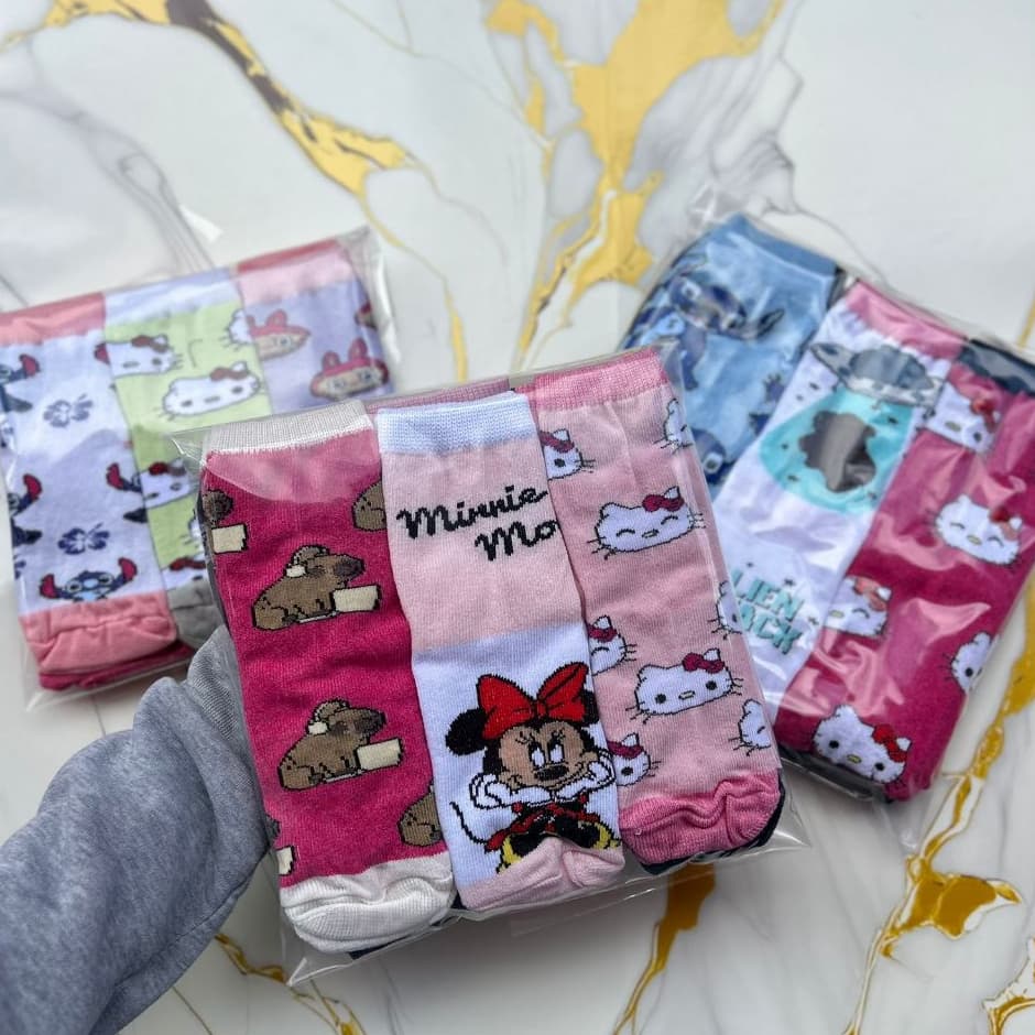 Kit 9 Pares Meia Menina Divertida Personalizada