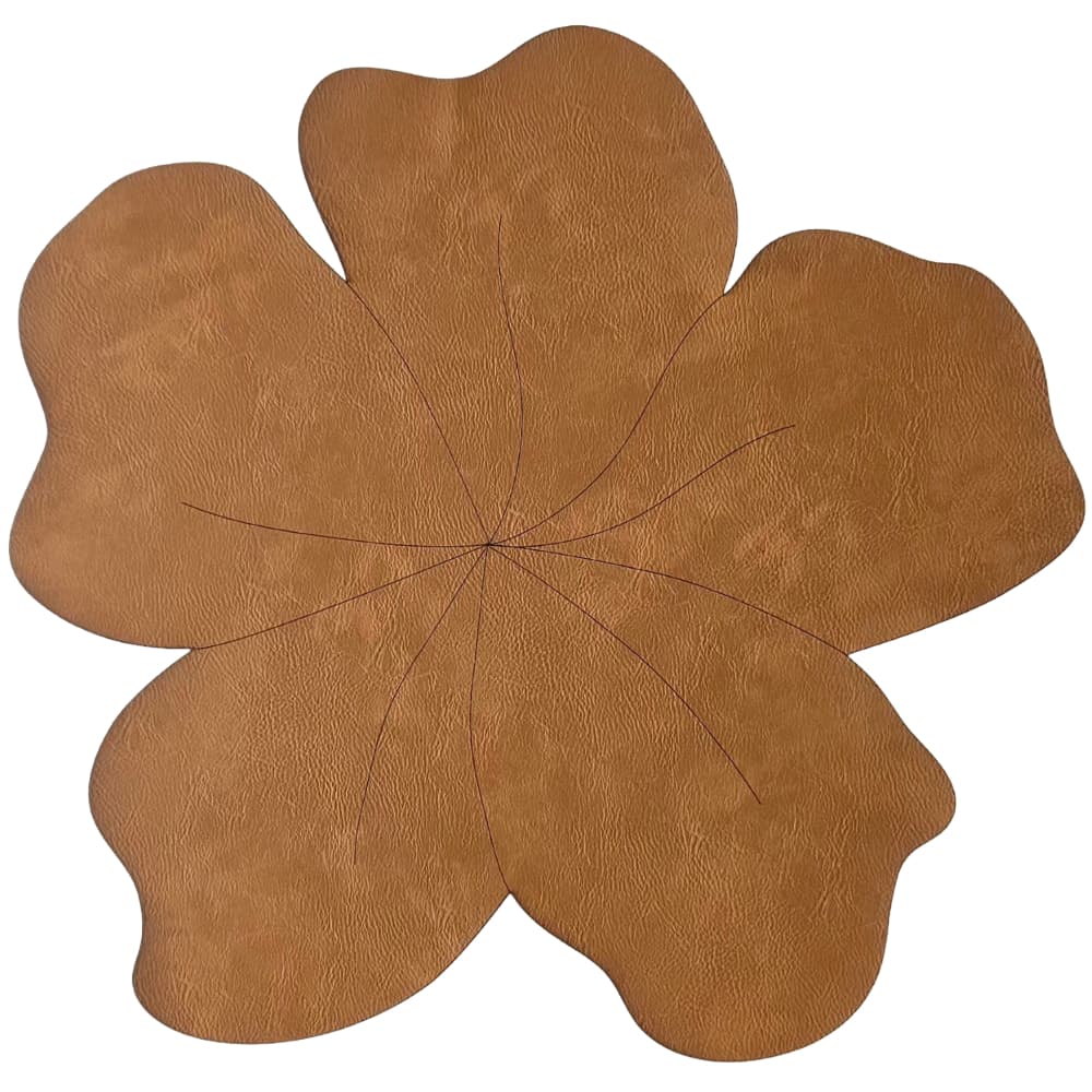 Americano Flor - Kit 2/4/6 peças jogo americano em courino, cortado a laser