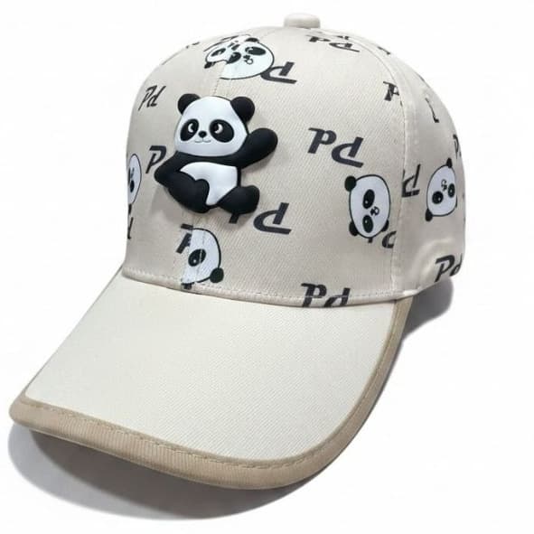 Boné Americano Infantil Panda Fofinho com Ajuste Para Bebês e Crianças Várias Cores