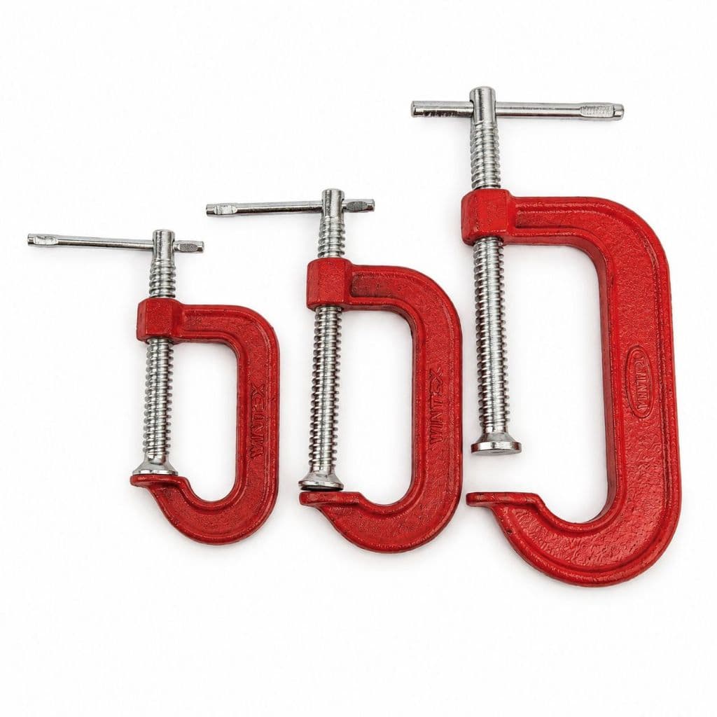 Grampo Tipo C Metalsul 2" 3" 4" Kit e Unitário Sargento Marceneiro Reforçado