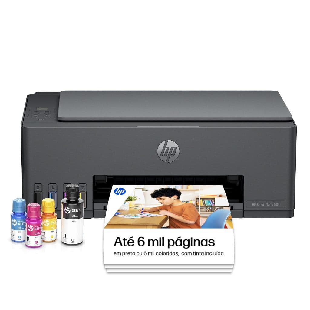 Impressora Multifuncional HP Smart Tank 584 All-in-One Wi-fi