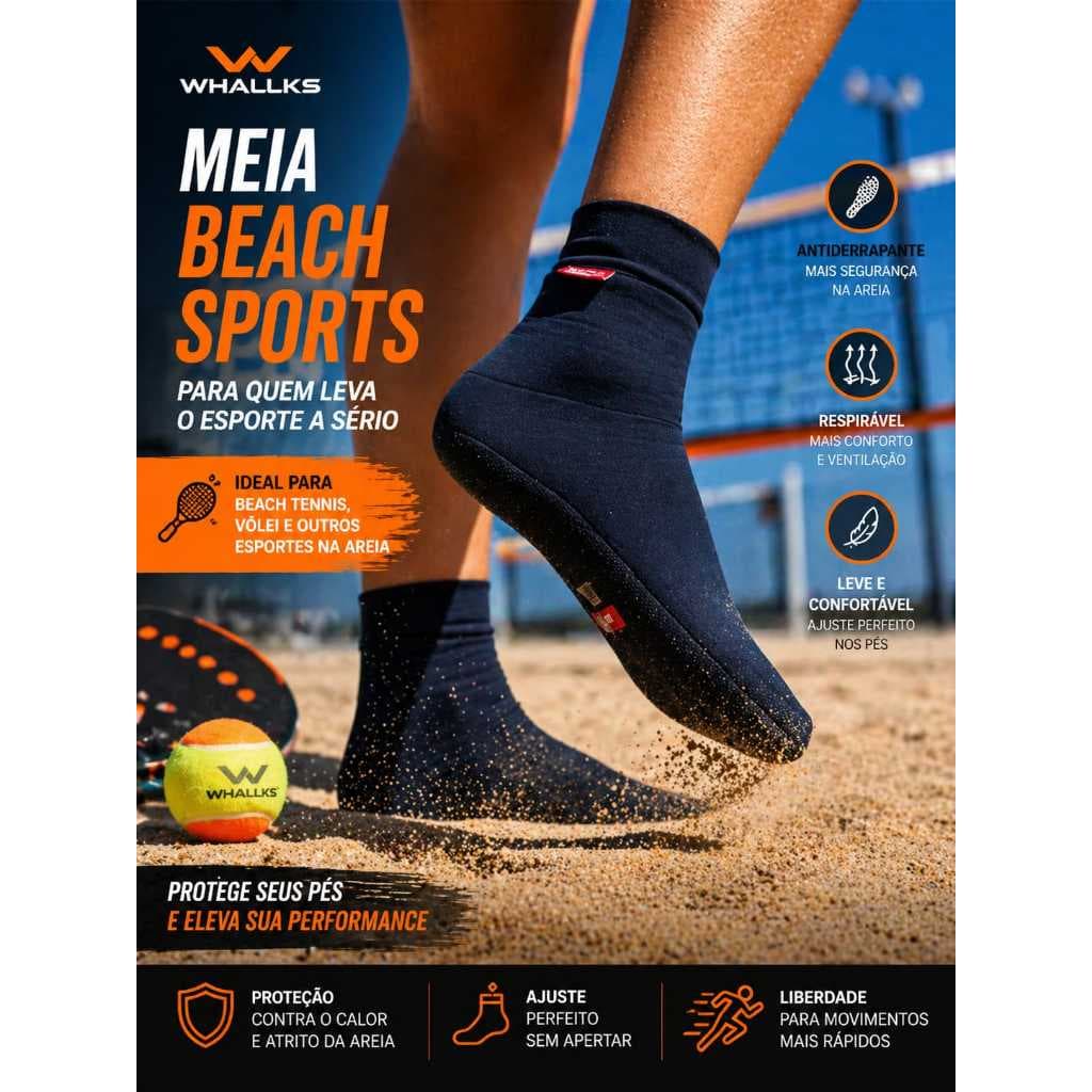 Meia Sapatilha Beach Tennis Neoprene Antitermica Volei Praia Areia Futvolei Hibrida