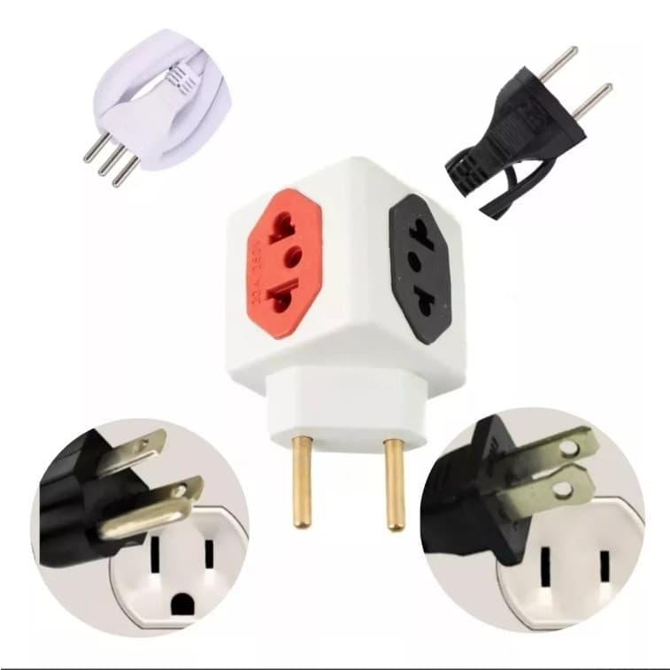 kit 20 ou 30 adaptadores cubo entrada 10A e 20A 4 entradas simultaneas