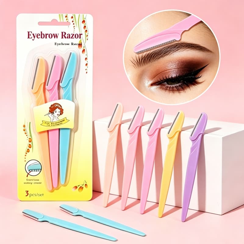 Lâmina Sobrancelha e Rosto Navalha Navalhete Para Depilação Facial Sobrancelhas Buço e Axila