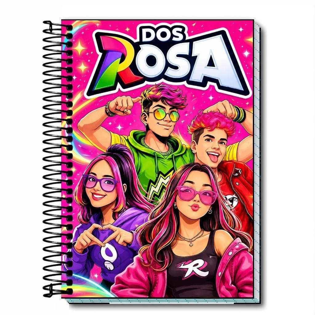 Caderno Personalizado Emily Vick Rosas 2026| Capa Dura |1 a 20 Matérias |Escola, Organização