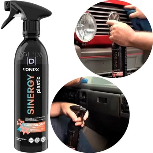 Revitalizador De Plásticos Sinergy Plastic 500ml Vonixx Proteção 3 Anos
