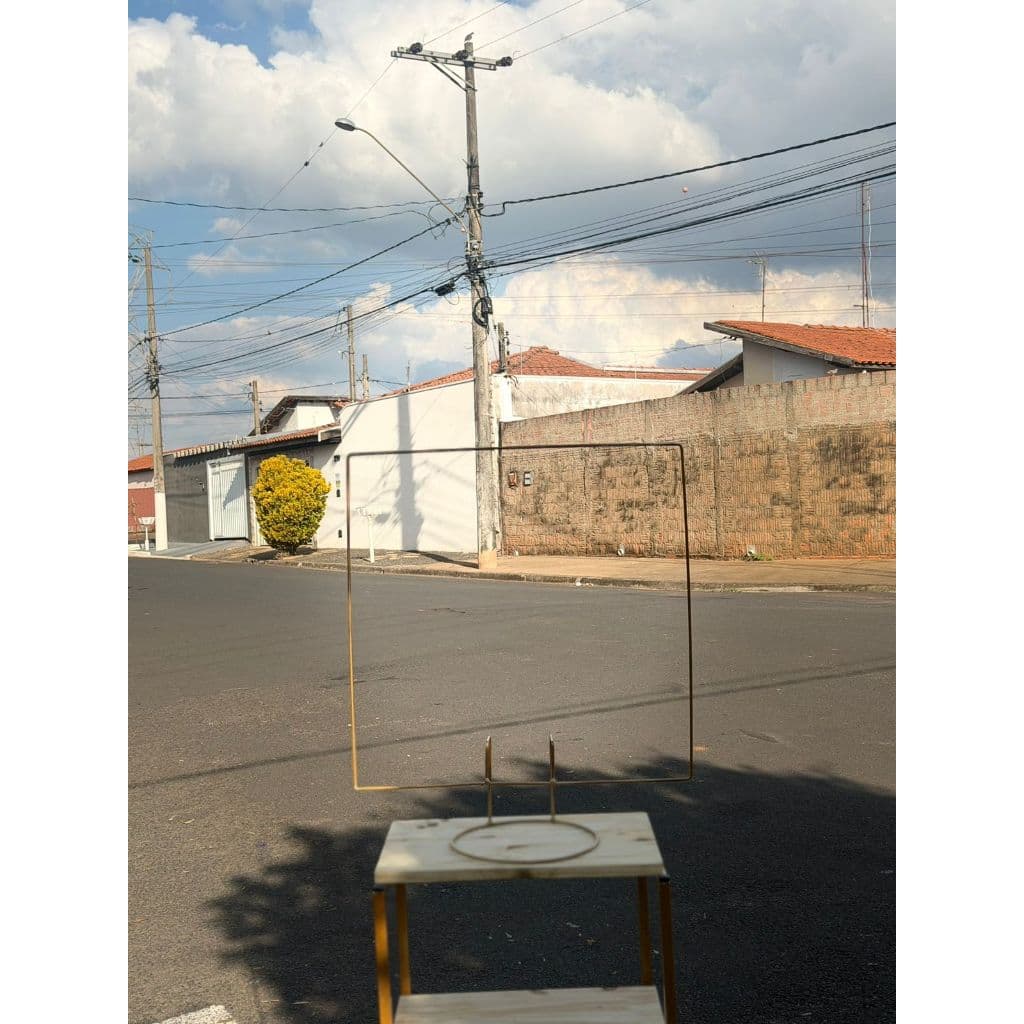 arco quadrado de mesa festa