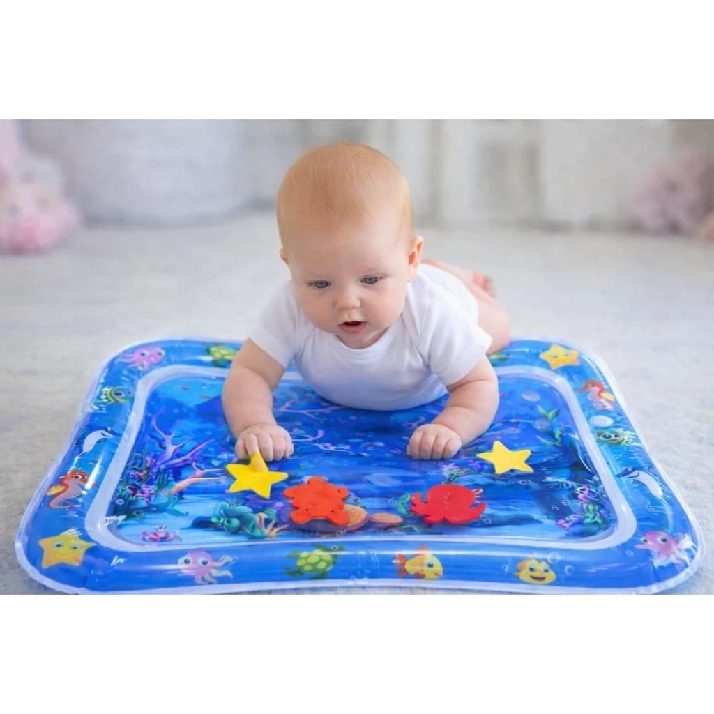 Tapete Infantil de Água Inflável para Bebê Sensorial Coordenação Motora Brinquedo Educativo