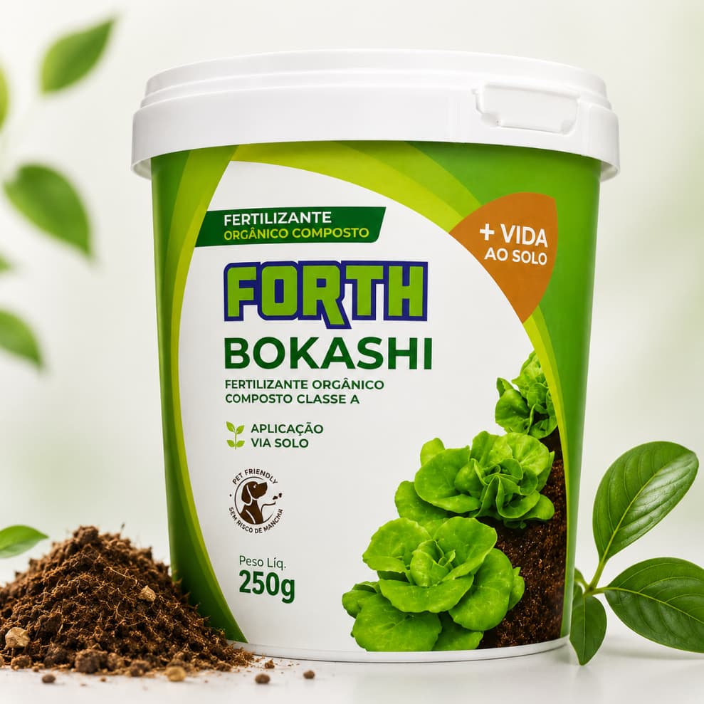 Adubo Orgânico Forth Bokashi 250g – Cultivos Orgânicos.