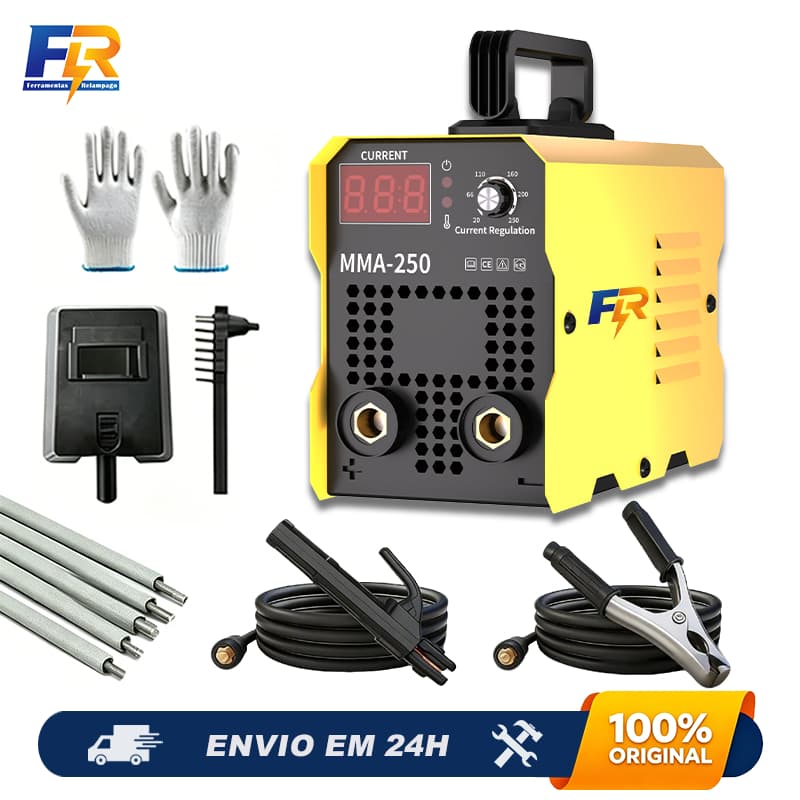 Máquina de Soldagem Portátil IGBT MMA250/300 Alta Performance Profissional