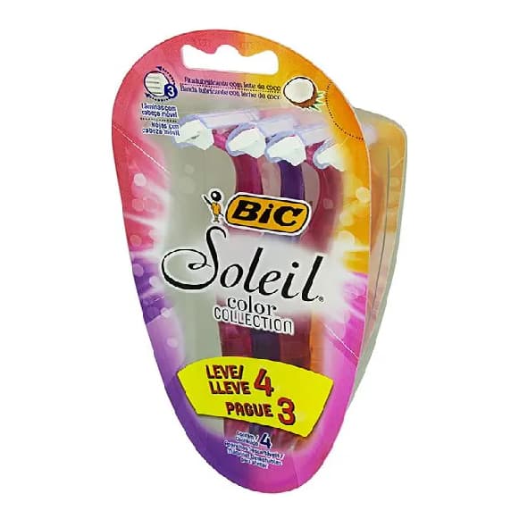 Barbeador descartável Bic Soleil -4 unidades