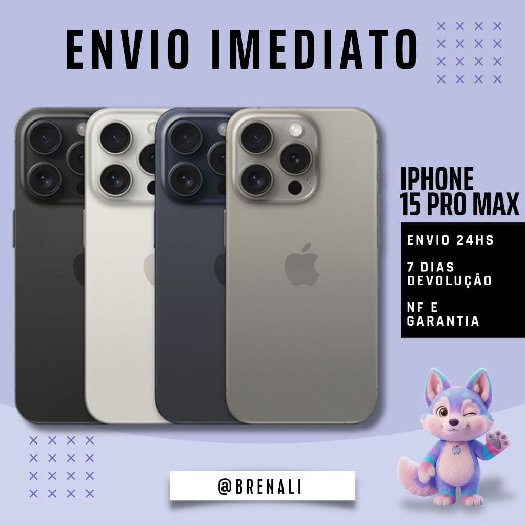 iPhone 15 / Pro / Pro Max Original Semi Novo 128GB | 256GB 5G