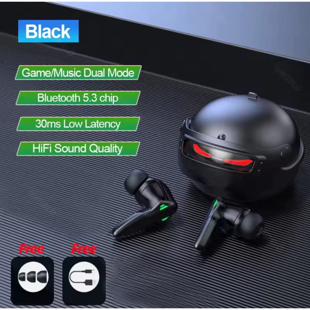 Fone de Ouvido Gamer Bluetooth Fone TWS Gamer Com Redução de ruído original A' Gold FN-B48
