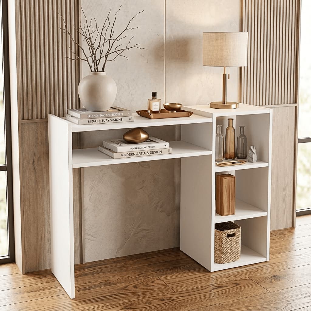 Aparador Mesa Buffet Escrivaninha Para Quarto Sala Cozinha Pequeno De Canto Apoio - Cantinho do Café