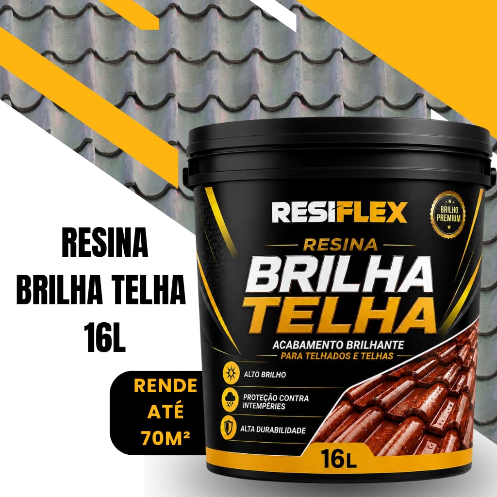 Tinta Renovadora De Telhados 16L Brilho Profissional