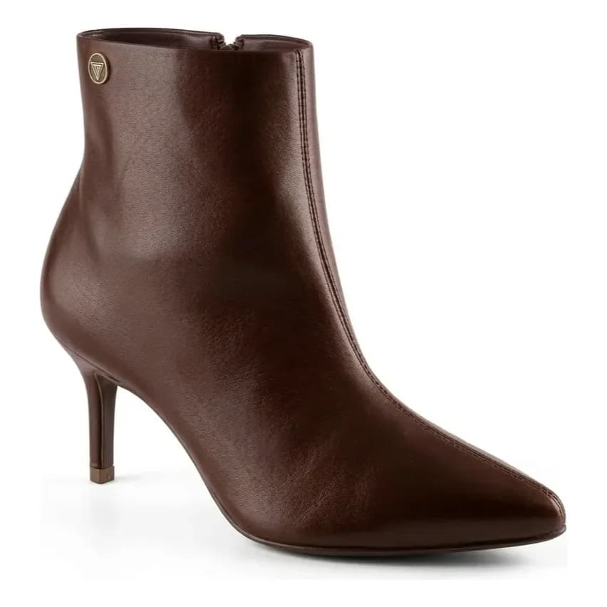 Bota Via Uno 156058 Cano Curto Salto Fino Bico Fino SOCIAL elegante scarpin blogueira chique macia