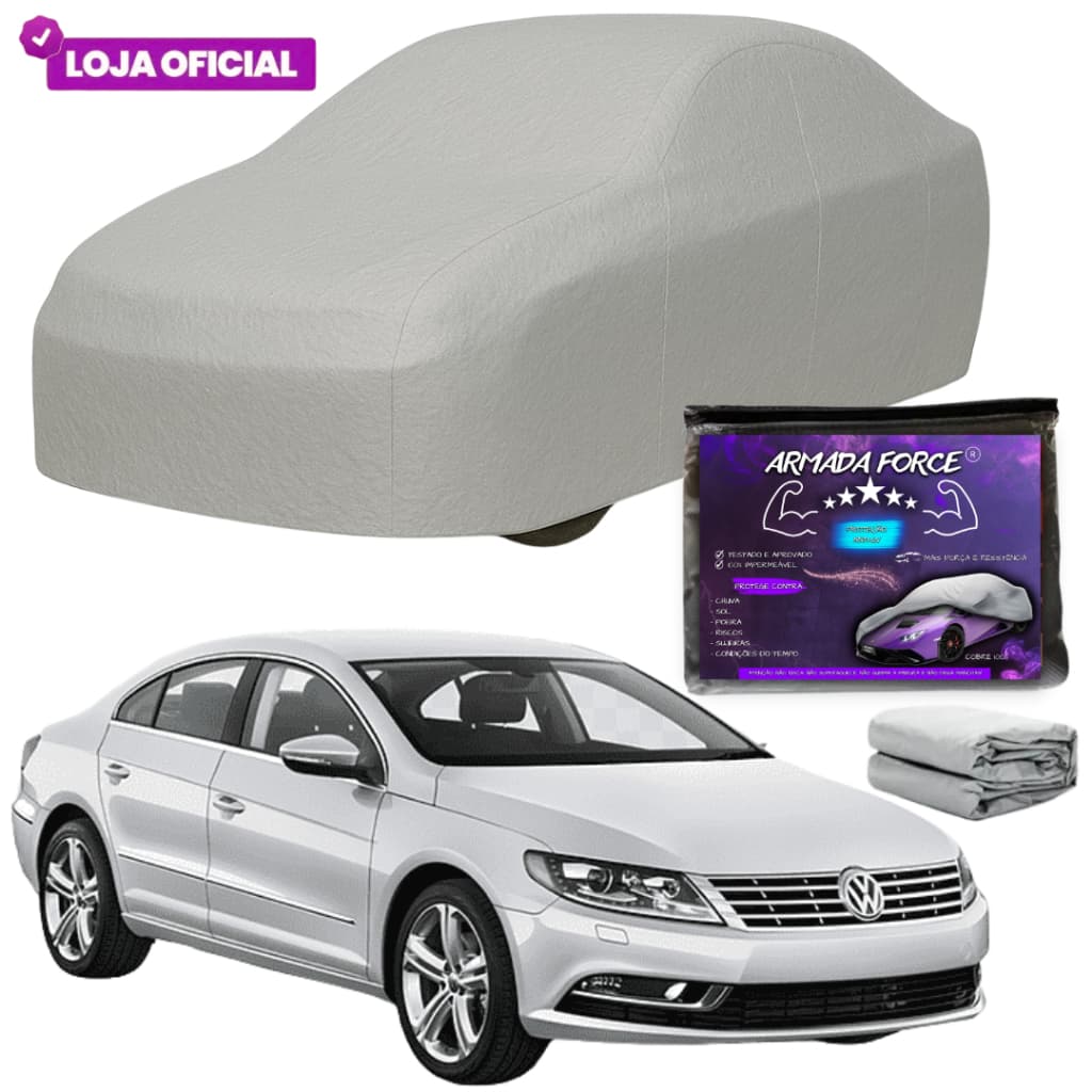 Capa Cobrir Carro Bora ARMADA FORCE Forrada 100% Impermeável Protege Sol Chuva Poeira Anti-UV