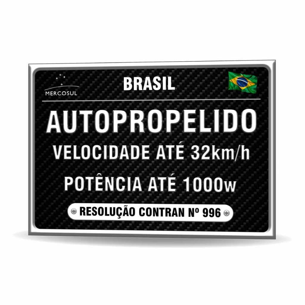 Identificação para Bicicleta e Scooter Elétrica 350w 500w 650w 750w 800w 1000w - FIBRA PRETA