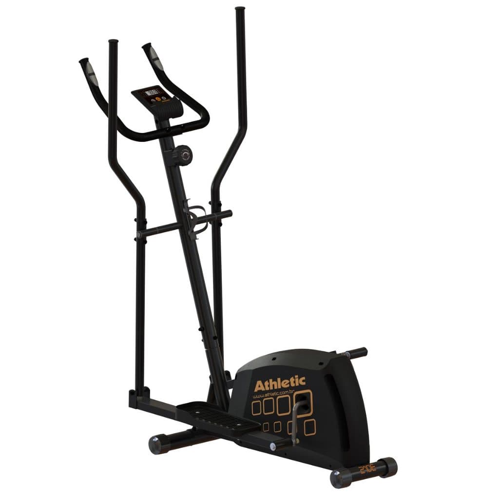 Elíptico Athletic Performance 210E 150kg 8 Níveis de Esforço com Monitor Uso Residencial