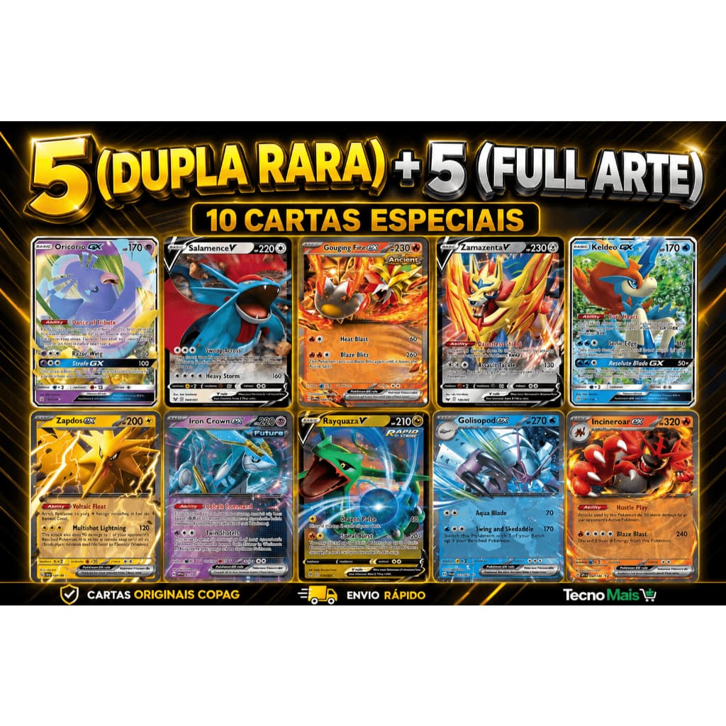 Cartas Pokémon Especiais Avulsas Português Inglês Japonês