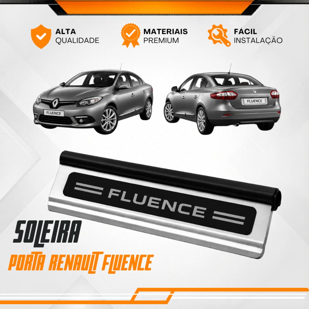 Soleira De Porta Renault Fluence Modelo Universal Carro personalizado